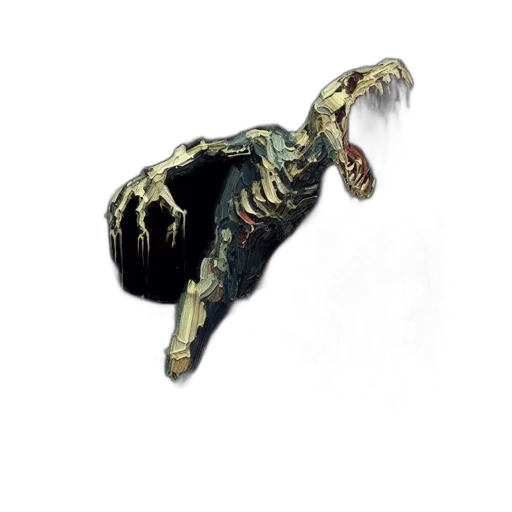 creature, animal, staff, dragon transparent PNG cut-out