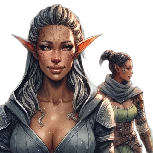 fantasy art, concept art, comic book art, pixel art transparent PNG cut-out