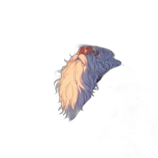 hair, crown, dragon, creature transparent PNG cut-out