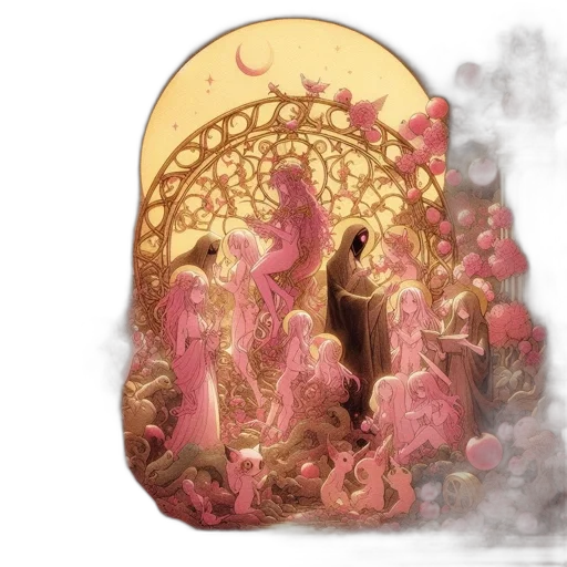 crown, concept art, fantasy art, 3d render transparent PNG cut-out