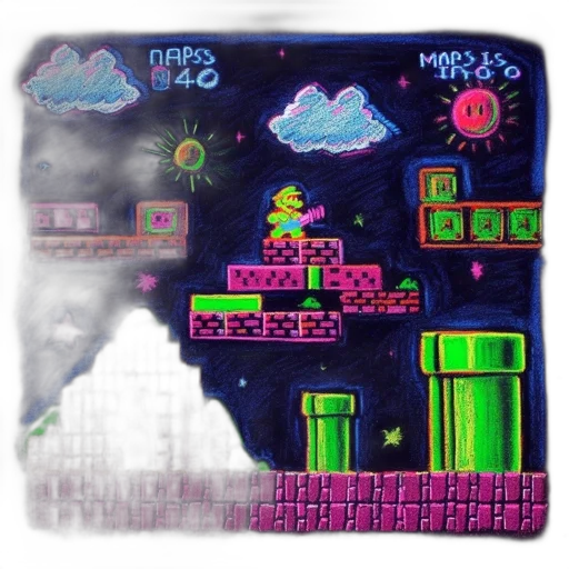 pixel art, concept art, vaporwave, 3d render transparent PNG cut-out