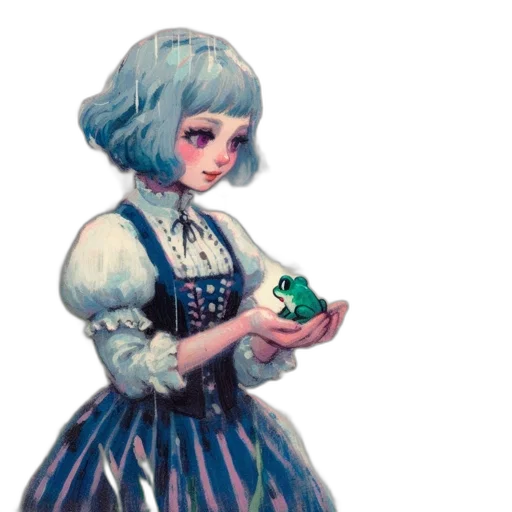 dress, robot, staff, bottle transparent PNG cut-out
