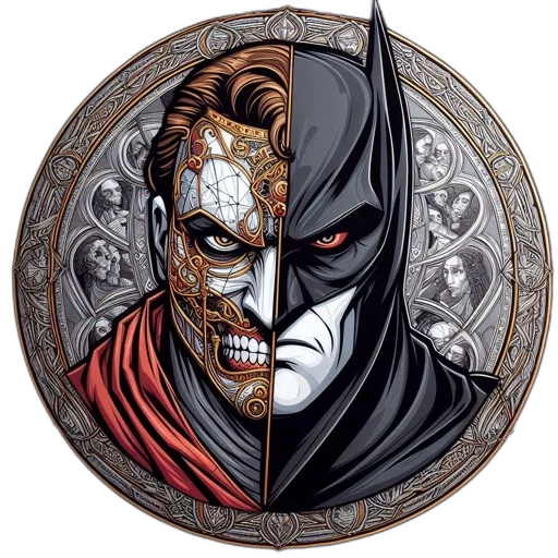 mask, comic book art, fantasy art, concept art transparent PNG cut-out