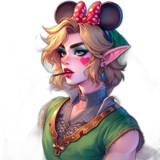 staff, face, mask, fantasy art transparent PNG cut-out