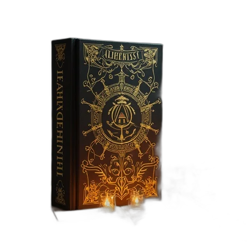 fantasy art, concept art, alchemist, book transparent PNG cut-out