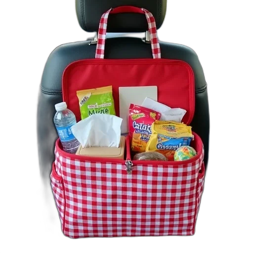 car, seat, red, white transparent PNG cut-out
