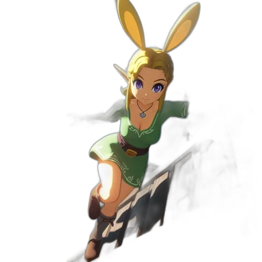dress, staff, animal, weapon transparent PNG cut-out