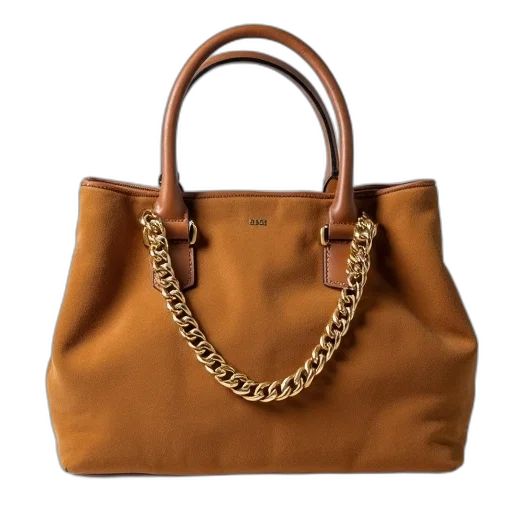 earth tones, golden, camel, bag transparent PNG cut-out