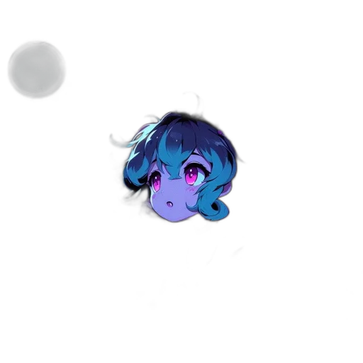 creature, hair, staff, mask transparent PNG cut-out