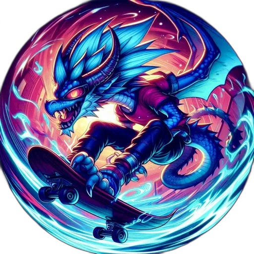 dragon, creature, staff, fantasy art transparent PNG cut-out