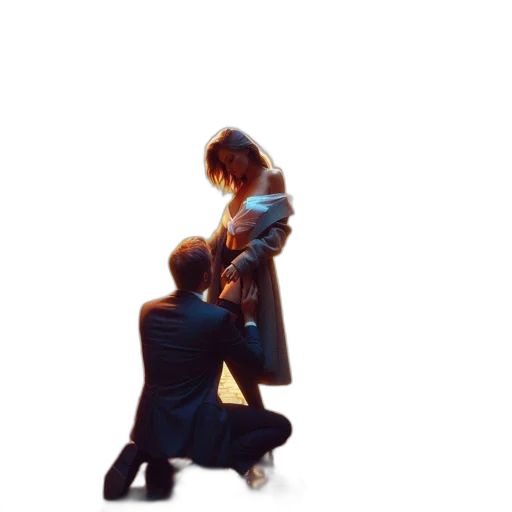photorealistic, fire, outer space, intimate transparent PNG cut-out