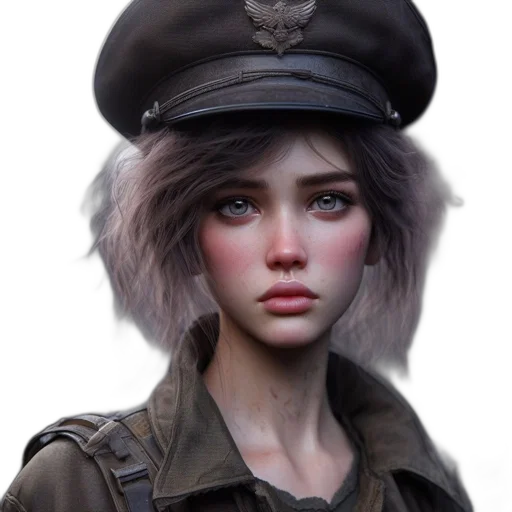 hat, face, jacket, staff transparent PNG cut-out