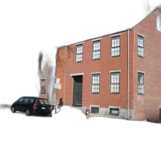 building, 3d render, photorealistic, city street transparent PNG cut-out