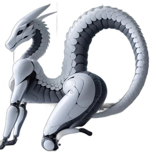 dragon, creature, animal, robot transparent PNG cut-out