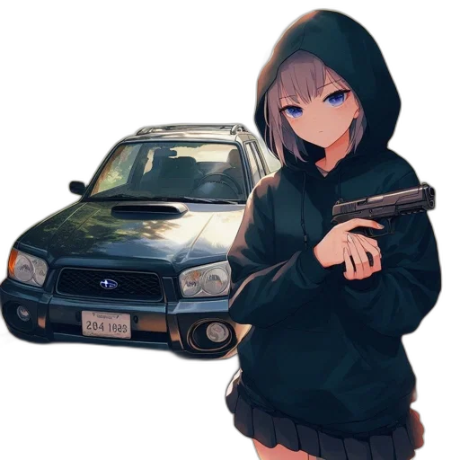 weapon, car, jacket, animal transparent PNG cut-out