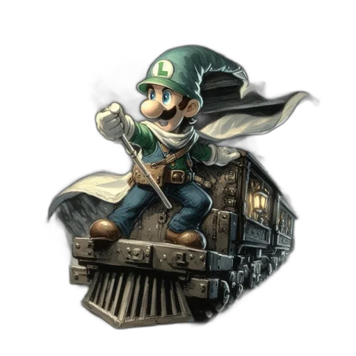 weapon, staff, hat, sword transparent PNG cut-out