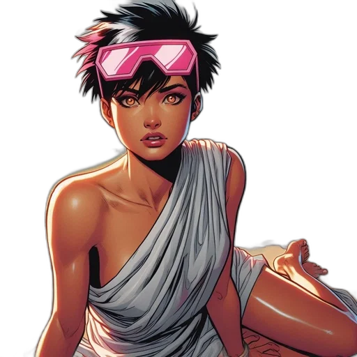 comic book art, concept art, fantasy art, female transparent PNG cut-out