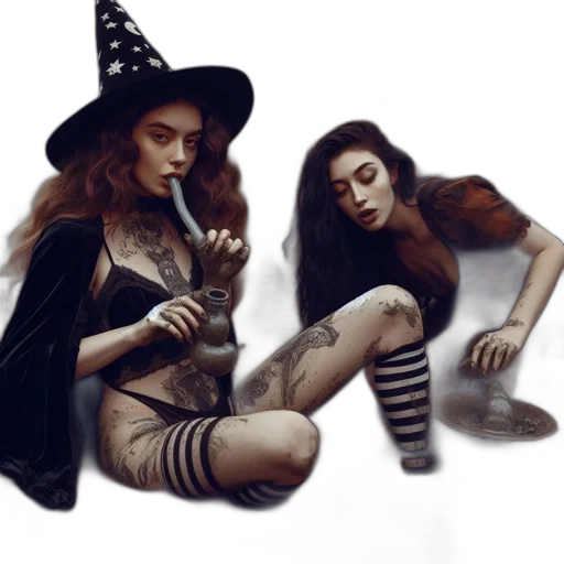 hat, dress, fantasy art, concept art transparent PNG cut-out