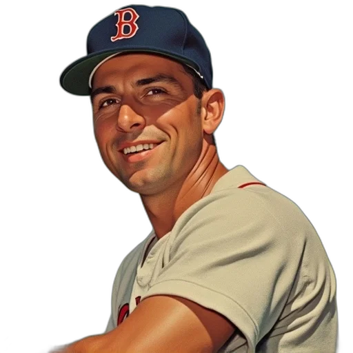 photorealistic, 1953, topps, red transparent PNG cut-out
