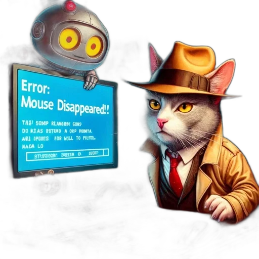 robot, staff, hat, concept art transparent PNG cut-out