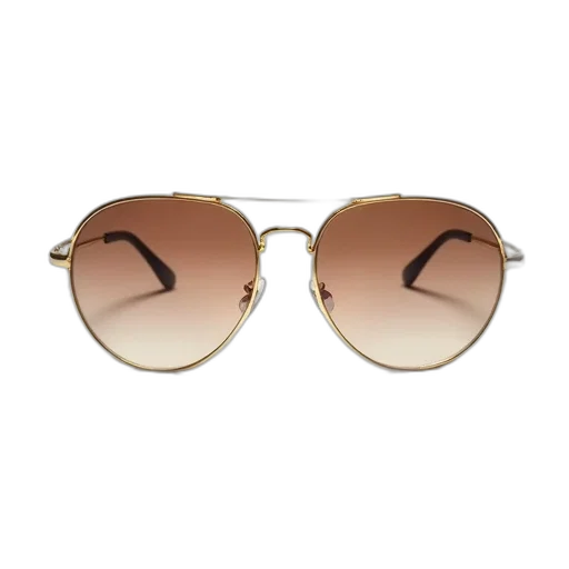 pair, sunglasses, gold, frame transparent PNG cut-out