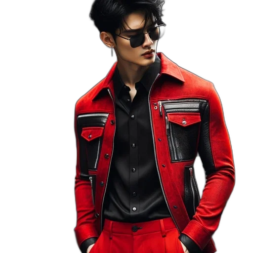 jacket, photorealistic, concept art, cyberpunk transparent PNG cut-out