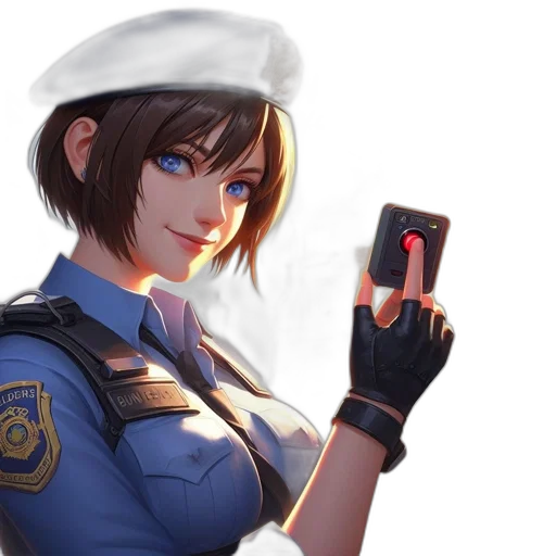 weapon, staff, face, robot transparent PNG cut-out