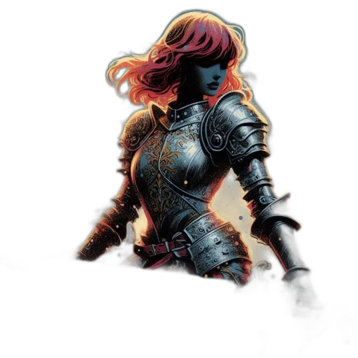 sword, jacket, weapon, hair transparent PNG cut-out
