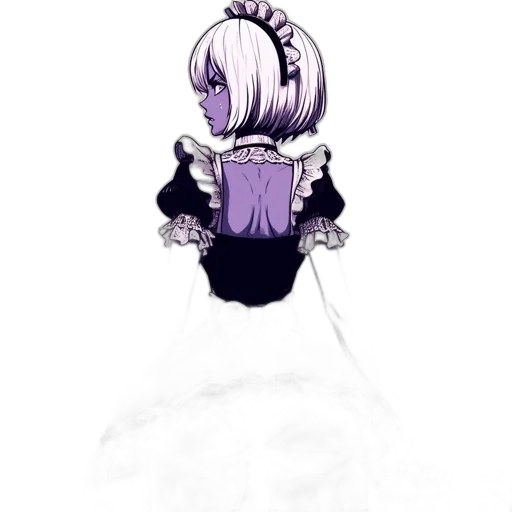 dress, crown, mask, hair transparent PNG cut-out