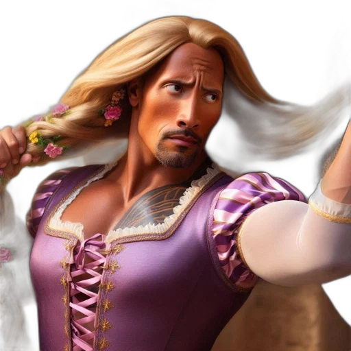 hair, 3d render, concept art, fantasy art transparent PNG cut-out