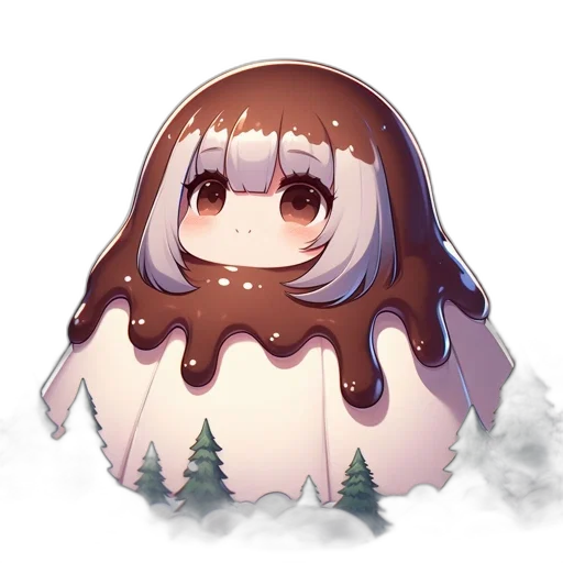 creature, hair, mask, face transparent PNG cut-out