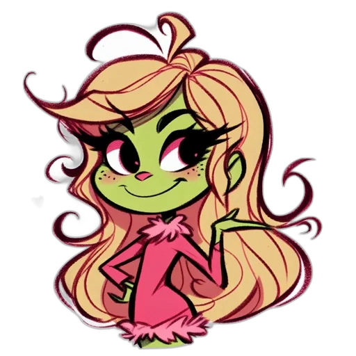 staff, hair, creature, cartoon transparent PNG cut-out