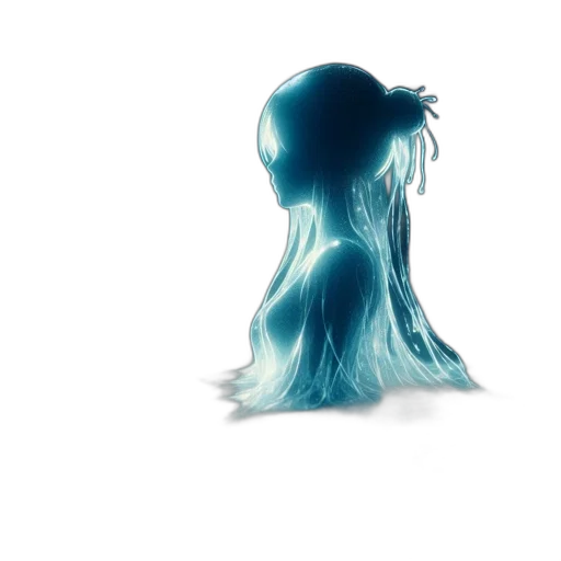 hair, mask, creature, dress transparent PNG cut-out
