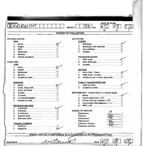 hip, evaluation, form, patient transparent PNG cut-out