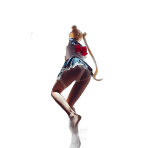 dress, staff, creature, robot transparent PNG cut-out