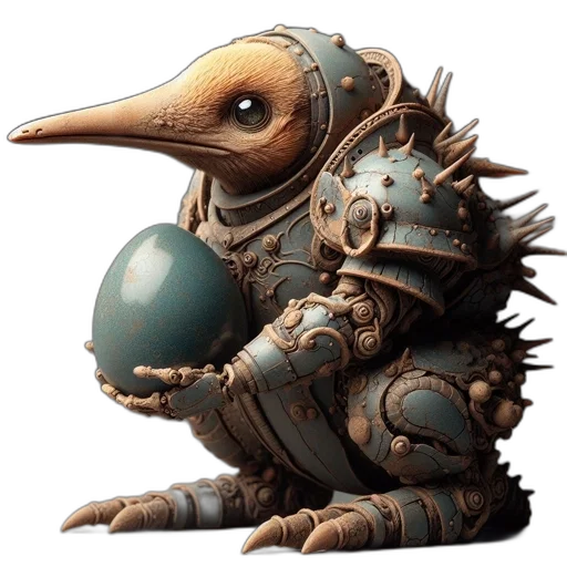 creature, robot, animal, staff transparent PNG cut-out