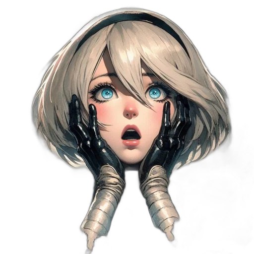 face, mask, hair, creature transparent PNG cut-out