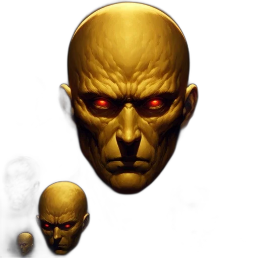 mask, face, concept art, 3d render transparent PNG cut-out
