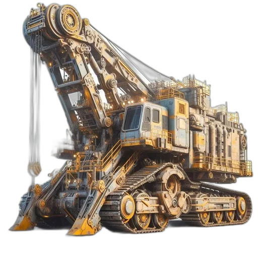 robot, weapon, car, concept art transparent PNG cut-out