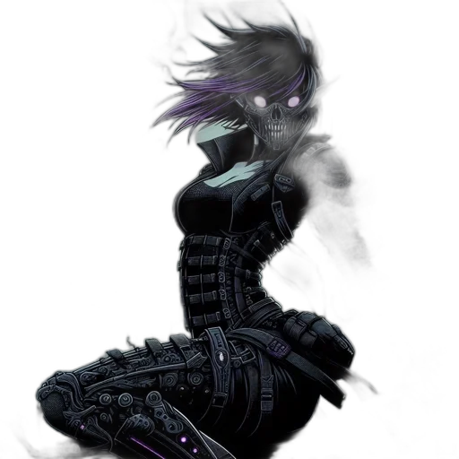 mask, robot, weapon, dress transparent PNG cut-out