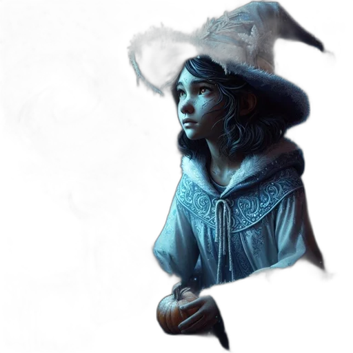 hat, face, concept art, fantasy art transparent PNG cut-out