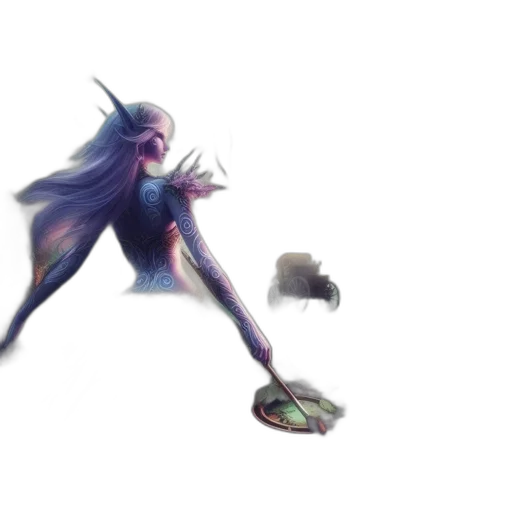 creature, hair, dragon, weapon transparent PNG cut-out