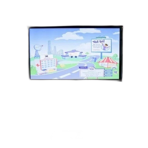 concept art, 3d render, flat-screen, mounted transparent PNG cut-out