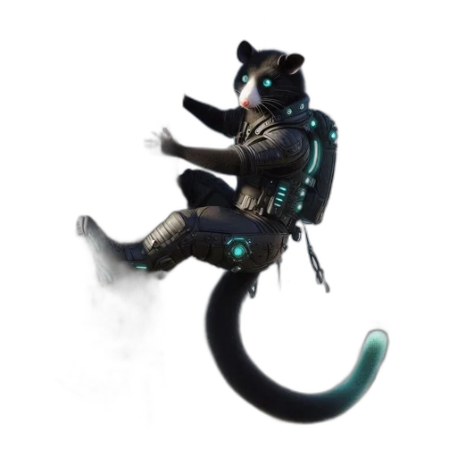 staff, dragon, creature, robot transparent PNG cut-out