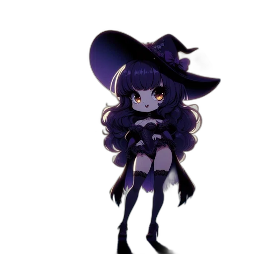hat, staff, dress, creature transparent PNG cut-out