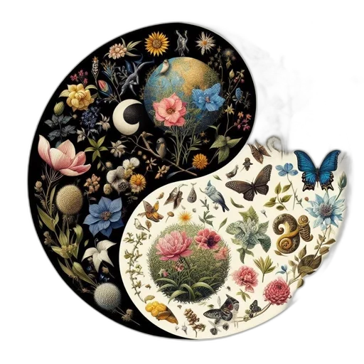 jewelry, outer space, yin, yang transparent PNG cut-out