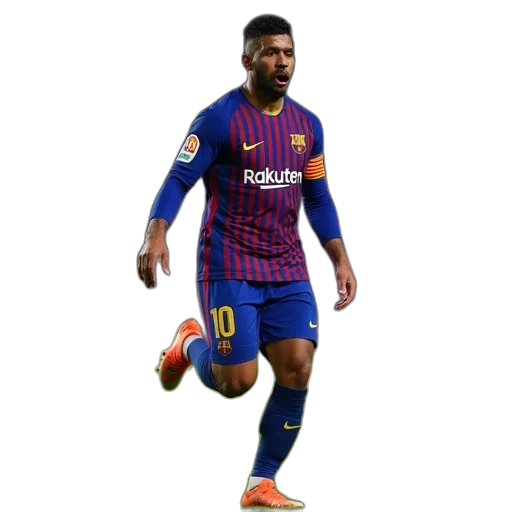 barcelona, lionel, hernandez, after transparent PNG cut-out