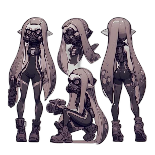 weapon, creature, mask, concept art transparent PNG cut-out