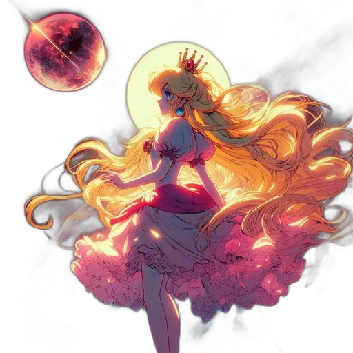 dress, staff, concept art, fantasy art transparent PNG cut-out