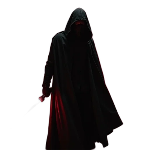 staff, mask, jacket, sword transparent PNG cut-out